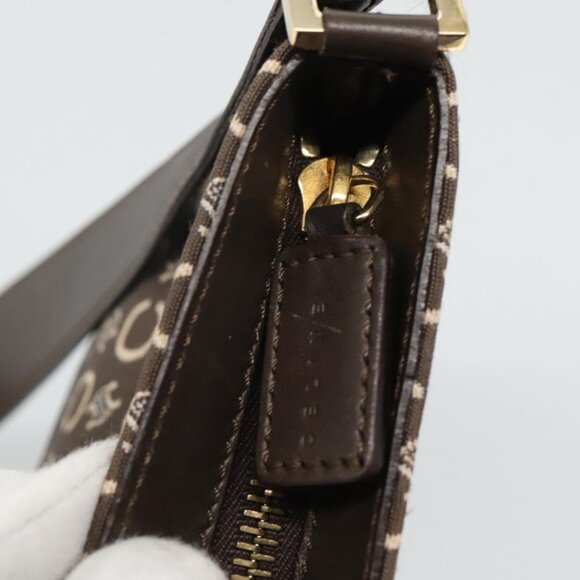 CELINE C Macadam Canvas Shoulder Bag Brown - Picture 8 of 15